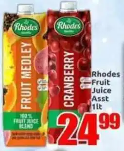 Three Star Cash and Carry Rhodes Fruit Juice Assorted offer