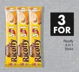 Save Nescafe Ricoffy 3 In 1 Sticks offer