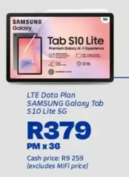 Telkom SAMSUNG Galaxy Tab S10 Lite 5G offer