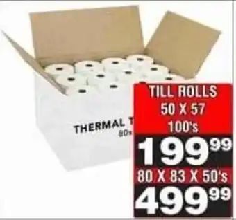 Advance Cash n Carry THERMAL TILL ROLLS offer
