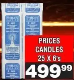 Advance Cash n Carry Prices Candles offer