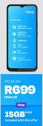 Telkom HTC E6 Star offer