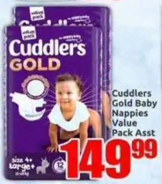 Cuddlers Gold Baby Nappies