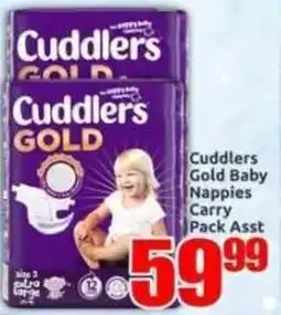 Three Star Cash and Carry Cuddlers Gold Baby Nappies offer