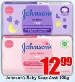 Three Star Cash and Carry Johnson's Baby Soap Assorted offer