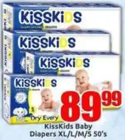 Three Star Cash and Carry KissKids Baby Diapers offer