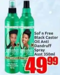 Three Star Cash and Carry Sof n Free Black Castor Oil Anti Dandruff Spray offer