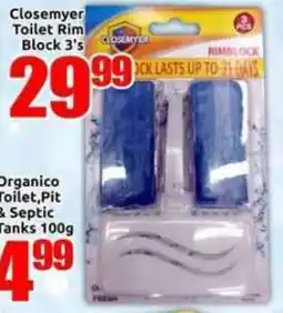 Three Star Cash and Carry Closemyer Toilet Rim Block offer