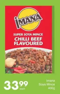 Save Imana Super Soya Mince Chilli Beef Flavoured offer