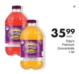 Save Daly's Premium Concentrate offer