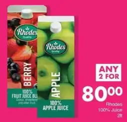 Save Rhodes 100% Juice offer