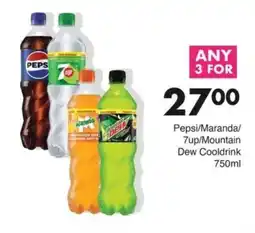Save Pepsi/Maranda/7up/Mountain Dew Cooldrink offer