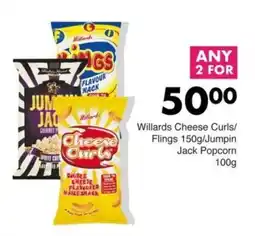 Save Willards Cheese Curls/Flings/Jumpin Jack Popcorn offer