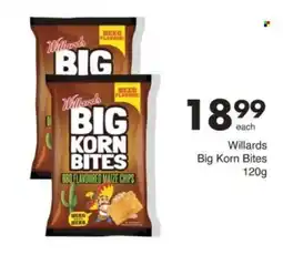 Save Willards Big Korn Bites offer