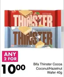 Save Bifa Thinster Cocoa Coconut/Hazelnut Wafer offer