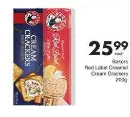 Save Bakers Red Label Creams/Cream Crackers offer