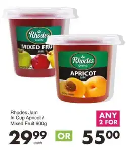 Save Rhodes Jam In Cup Apricot/ Mixed Fruit offer