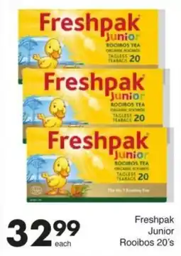 Save Freshpak Junior Rooibos 20's offer