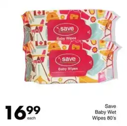 Save Save Baby Wet Wipes 80's offer