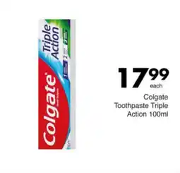 Save Colgate Toothpaste Triple Action offer
