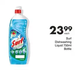 Save Surf Dishwashing Liquid 750ml Bottle offer