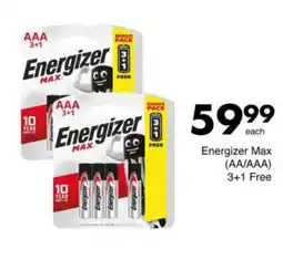 Save Energizer Max (AA/AAA) offer
