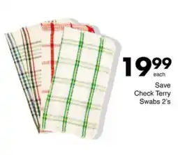 Save Check Terry Swabs offer