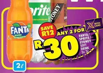 Fanta/Sprite/Stoney Soft Drink