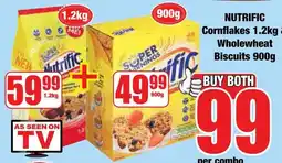 Boxer Superstores NUTRIFIC Cornflakes 1.2kg Wholewheat Biscuits 900g offer