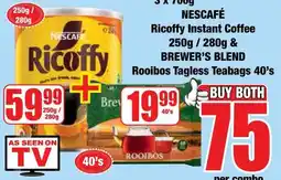 Boxer Superstores NESCAFÉ Ricoffy Instant Coffee offer