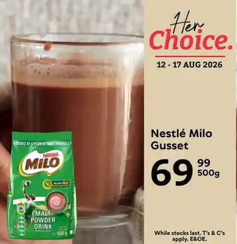 Nestlé Milo Gusset