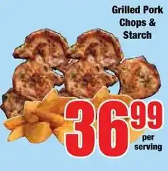 Boxer Superstores Grilled Pork Chops & Starch offer