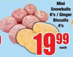 Boxer Superstores Mini Snowballs / Ginger Biscuits offer