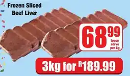 Boxer Superstores Frozen Sliced Beef Liver offer