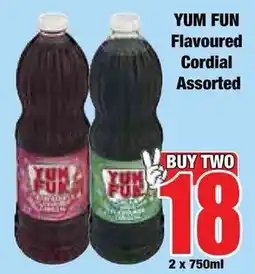 Boxer Superstores YUM FUN Flavoured Cordial Assorted offer