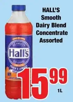 Boxer Superstores Hall's Smooth Dairy Blend Concentrate Assorted offer