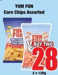 Boxer Superstores YUM FUN Corn Chips Assorted offer