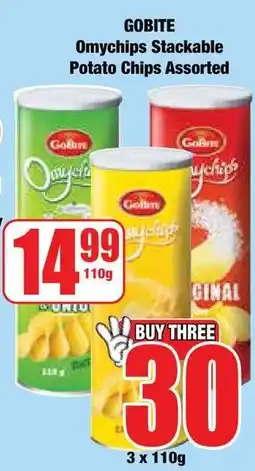 Boxer Superstores Gobite Omychips Stackable Potato Chips Assorted offer