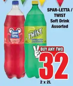 Boxer Superstores SPAR-LETTA / TWIST Soft Drink Assorted offer