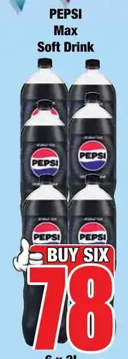 Boxer Superstores PEPSI Max Soft Drink offer