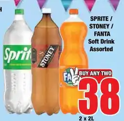 Boxer Superstores Sprite/ Stoney/ Fanta Soft Drink Assorted offer