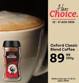 Oxford Freshmarket Oxford Classic Blend Coffee offer