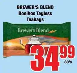 Boxer Superstores Brewer's Blend Rooibos Tagless Teabags offer