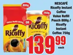 Boxer Superstores NESCAFÉ Ricoffy Instant Coffee offer