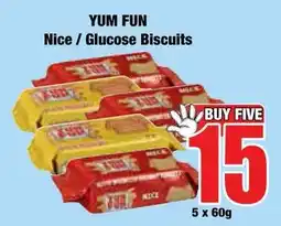 Boxer Superstores YUM FUN Nice / Glucose Biscuits offer