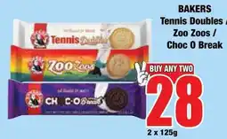 Boxer Superstores Bakers Tennis Doubles / Zoo Zoos / Choc O Break offer