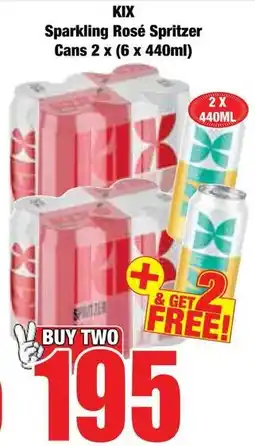 Boxer Superstores KIX Sparkling Rosé Spritzer offer