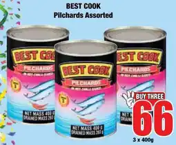 Boxer Superstores BEST COOK Pilchards Assorted offer
