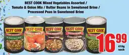 Boxer Superstores BEST COOK Mixed Vegetables Assorted offer