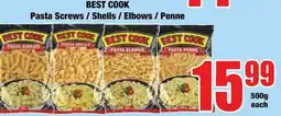 Boxer Superstores BEST COOK Pasta Screws / Shells / Elbows / Penne offer